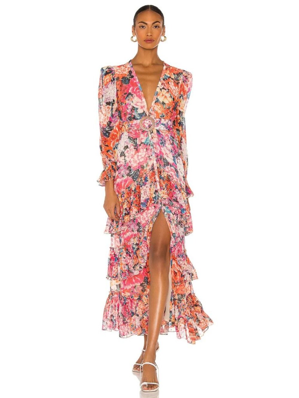 ROCOCO SAND Peony Maxi Dress in Multi